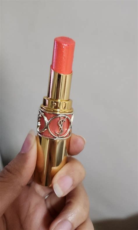 ysl rouge volupte shine 14 corail marrakech|ysl corail marrakech 14.